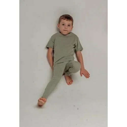 Пижама  Zara, размер 5-6 лет 116 см, зеленый