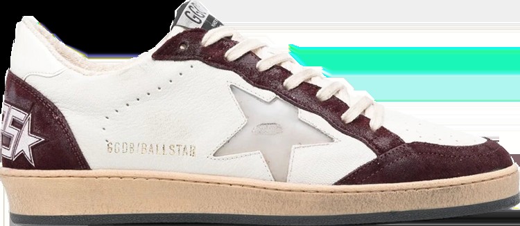 Кроссовки Golden Goose Ball Star 'Red Wine', белый