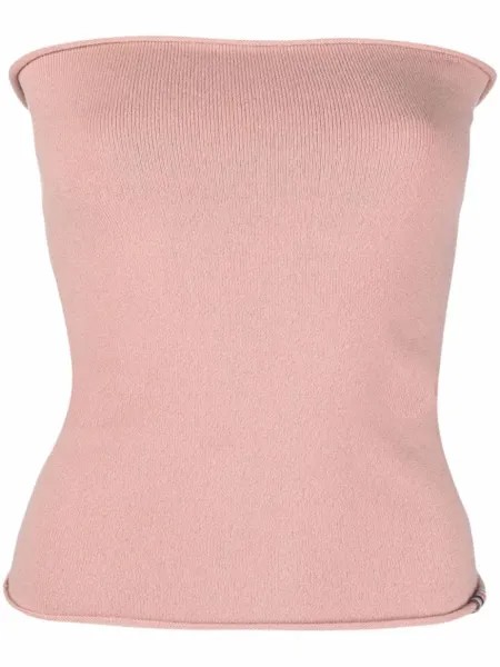 Топ из смесового кашемира extreme cashmere, розовый
