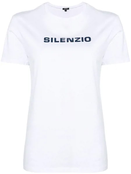 ASPESI футболка с принтом 'Silenzio'