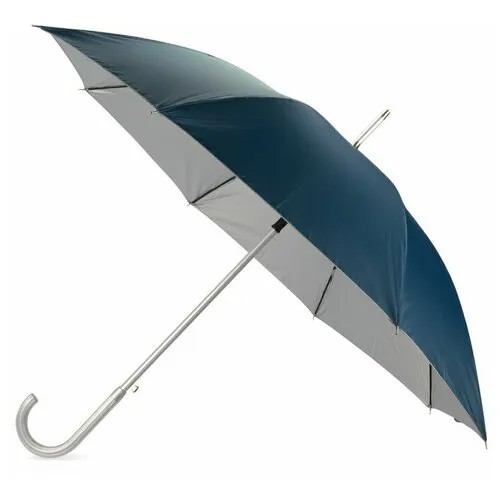 Зонт-трость Oasis, синий, серебряный