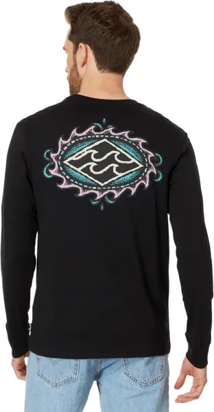 Футболка Billabong Crayon Wave Long Sleeve Tee, цвет Black 2