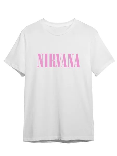 Футболка унисекс СувенирShop Nirvana/Нирвана/Кобейн 9LMP белая 5XL (64-66)