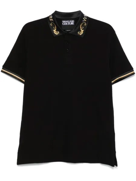 Versace Jeans Couture рубашка поло Chromo Couture, черный