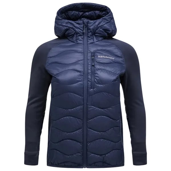 Пуховик Peak Performance Women's Helium Down Hybrid Hood, цвет Blue Shadow