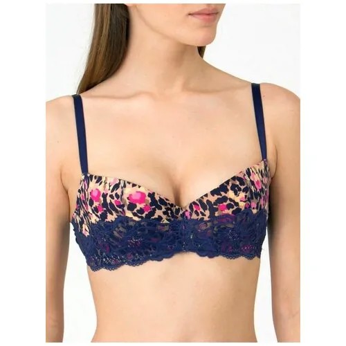 Бюстгальтер  Wonderbra, размер 65H, синий