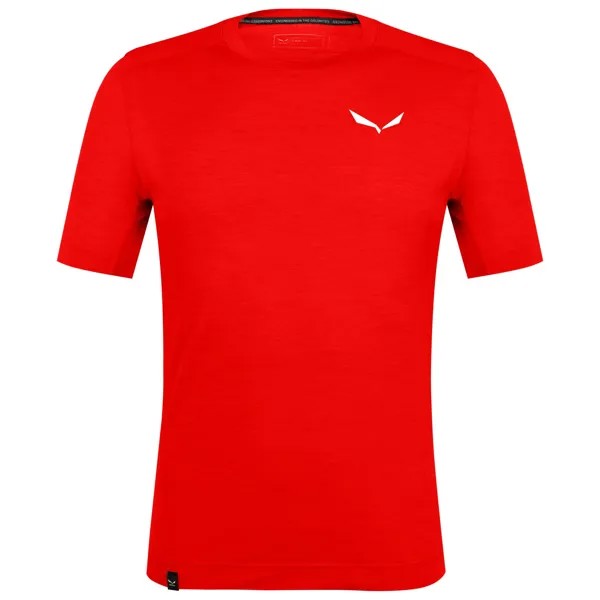 Рубашка из мериноса Salewa Agner Alpine Merino T Shirt, цвет Flame