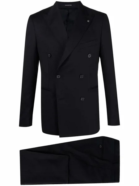 Tagliatore fitted double-breasted suit