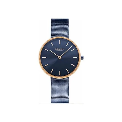 Наручные часы OBAKU Часы Obaku V252LXSLML, золотой, синий