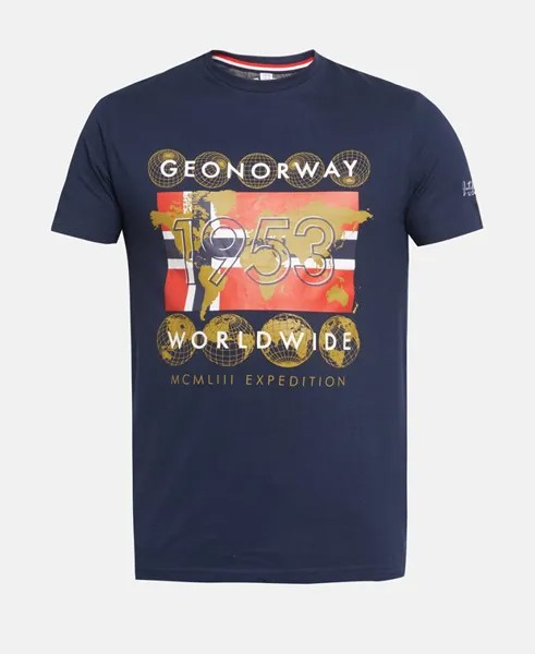 Футболка Geographical Norway, темно-синий