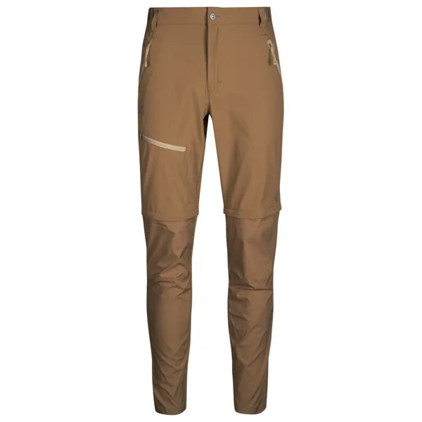 Брюки на молнии Halti Pallas X Stretch Lite Zip Off, цвет Otter Brown