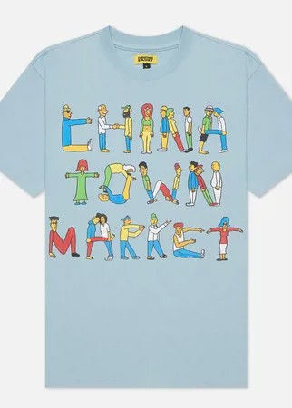 Мужская футболка Chinatown Market City Aerobics, цвет голубой, размер M
