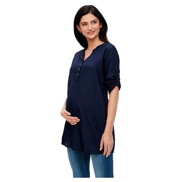 Блузка Mamalicious Mercy Maternity 3/4 Sleeve Tunic, синий
