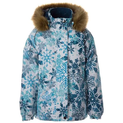 Куртка зимняя Huppa Alondra 18420030-14366 14366, бирюзово-зелёный с принтом, размер 134