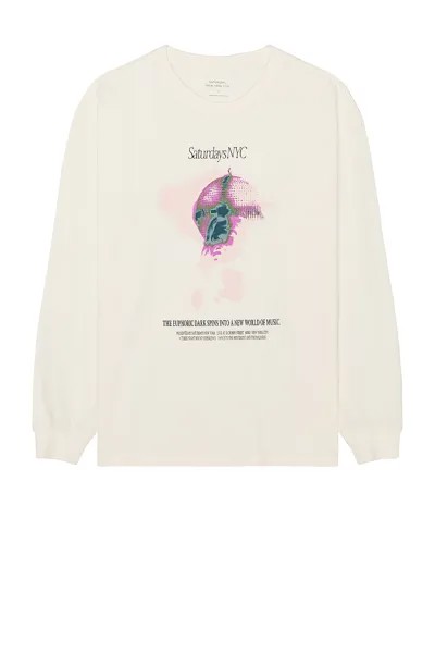 Футболка SATURDAYS NYC Euphoric Relaxed T-shirt, слоновая кость