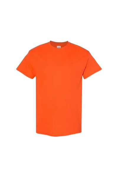 Футболка из плотного хлопка с короткими рукавами Gildan, оранжевый