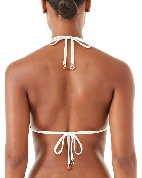 Топ бикини Kate Spade New York Apple Toss Triangle Bikini Top, черный