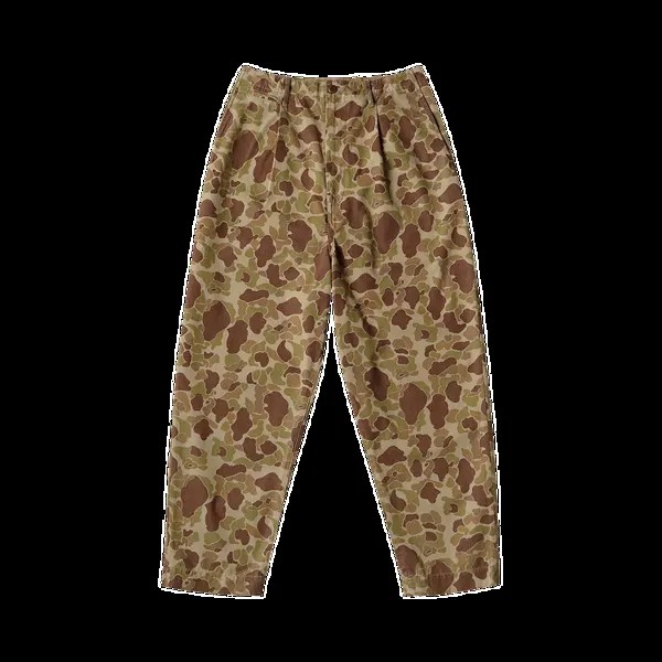 Брюки Kapital Herringbone Happy Peek-A-Boo Camo Nime 'Beigekhaki', загар