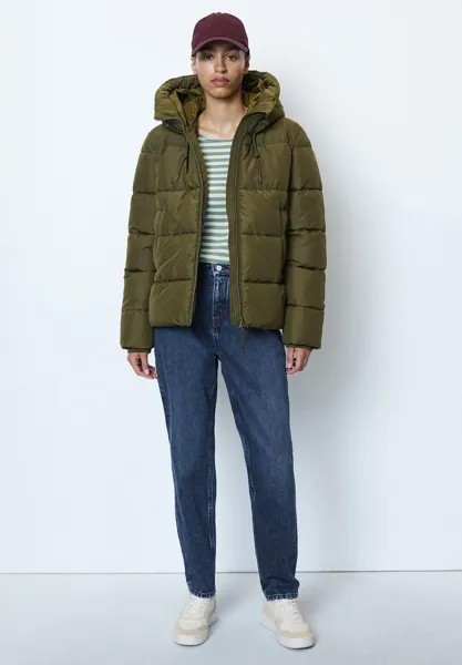 Куртка Marc O'Polo DENIM KAPUZEN-PUFFER RELAXED AUS TEILWEISE REC, цвет slate green