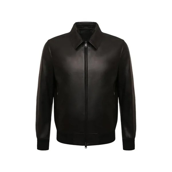 Кожаный бомбер Brioni