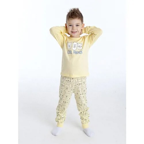 Пижама для мальчика - Жёлтый светлый - Мишки , размер 110