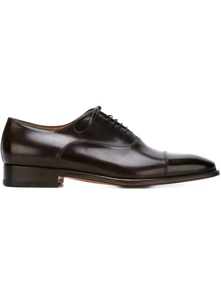Santoni классические оксфорды, коричневый