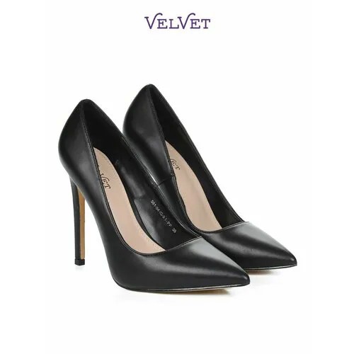 Туфли лодочки Velvet, размер 36, черный