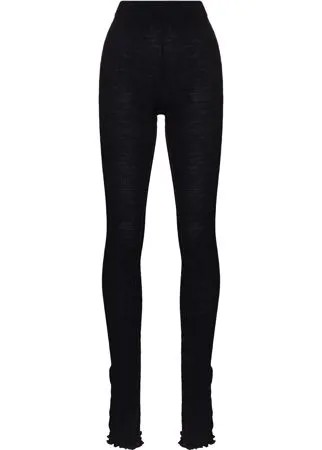 MM6 Maison Margiela high-waist ribbed leggings