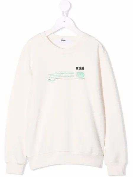 MSGM Kids толстовка с графичным принтом