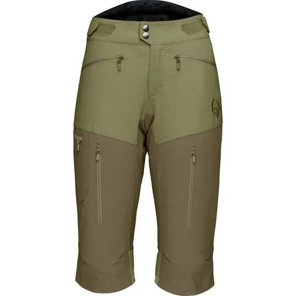 Женские брюки Fjora Flex 1 MTB короткие Norrona, зеленый