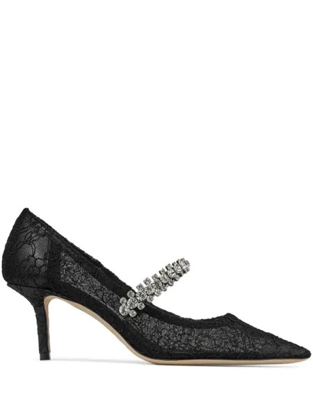 Jimmy Choo туфли Bing 65 с кружевом, черный