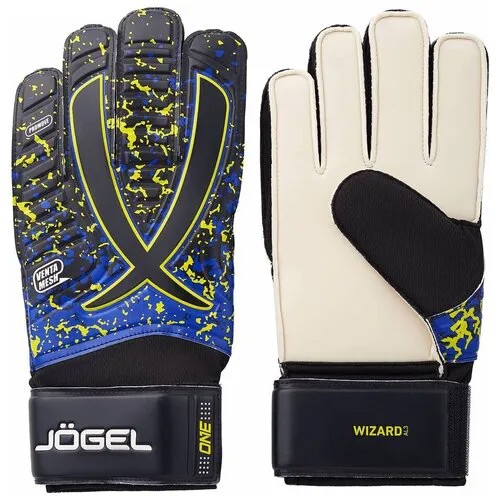 Вратарские перчатки Jogel, размер 9, желтый, синий