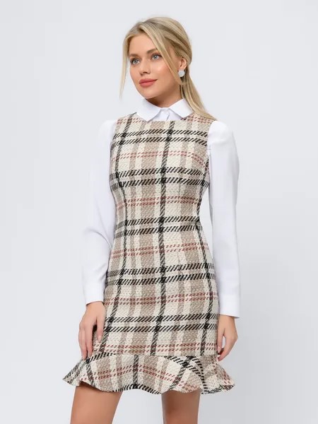 Сарафан женский 1001dress 102764 бежевый 42 RU
