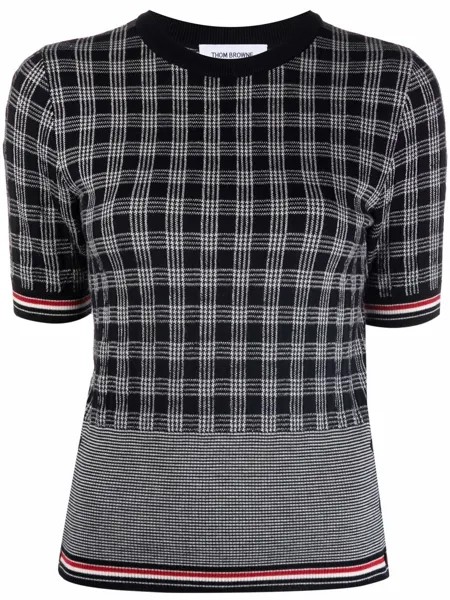 Thom Browne футболка в клетку