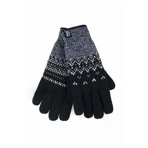 Перчатки Heat Holders, демисезон/зима, подкладка, размер S/M, черный, серый