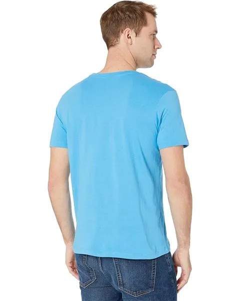 Футболка U.S. POLO ASSN. Solid Crew Neck Pocket T-Shirt, цвет Coast Azure