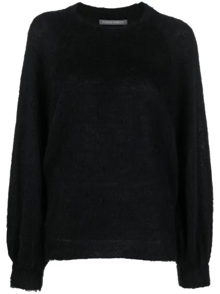 Alberta Ferretti фактурный джемпер, черный