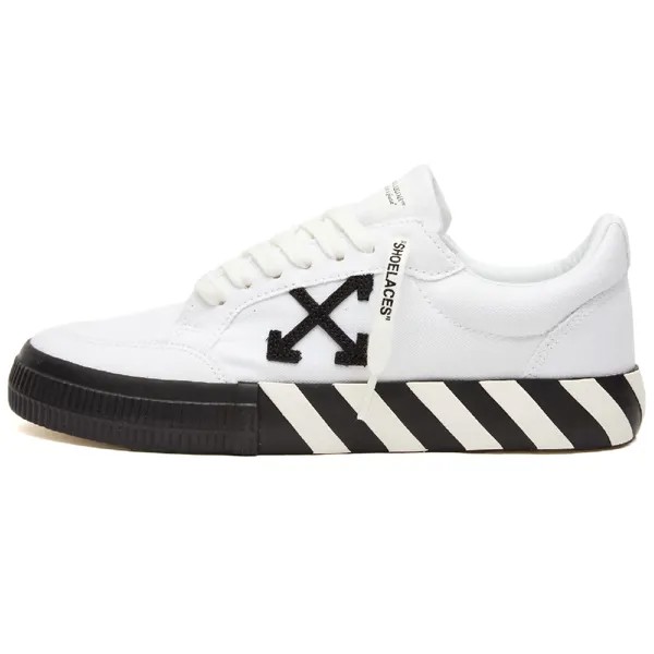 Кеды Off-white Low Vulcanized Canvas, белый/черный