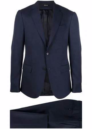 Ermenegildo Zegna строгий костюм с однобортным пиджаком