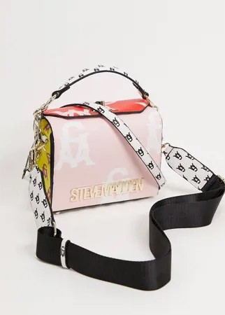 Розовая сумка через плечо с логотипом Steve Madden-Розовый цвет