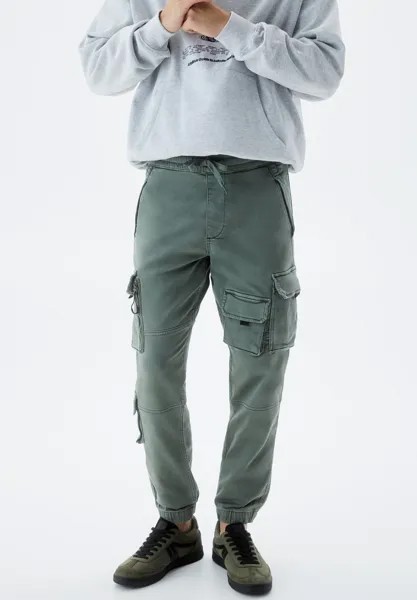 Спортивные брюки With Multiple Pockets PULL&BEAR, хаки