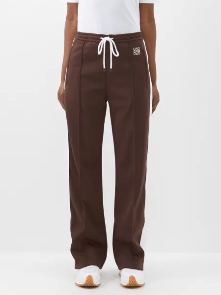 Спортивные брюки из джерси с вышивкой anagram LOEWE, коричневый
