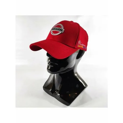 Бейсболка Nissan, размер 56-58, красный