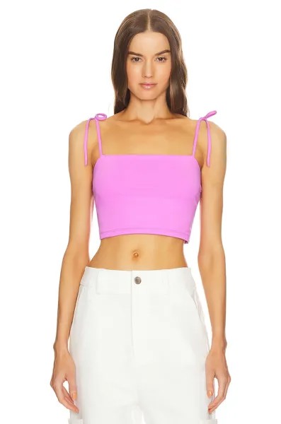 Топ Susana Monaco Tie Shoulder Crop, цвет Bubble