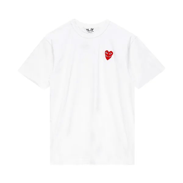 Футболка Comme des Garçons PLAY Mini Heart T-Shirt 'White', белый