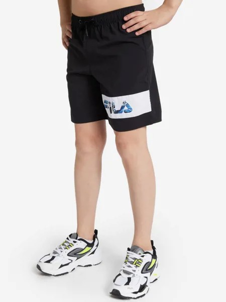 Шорты плавательные для мальчиков FILA, Черный