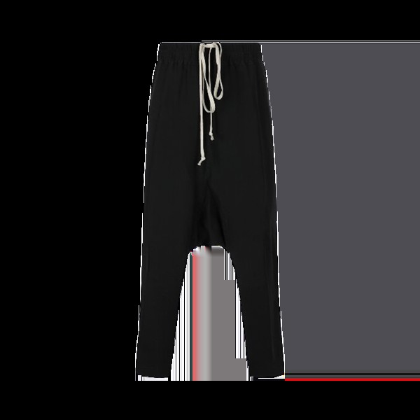 Брюки Rick Owens Drawstring Cropped 'Black', черный