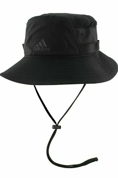 МУЖСКАЯ КЕПКА ADIDAS ORIGINALS WEBBING BOONIE BUCKET GOLF FISHING Черный S/M или L/XL