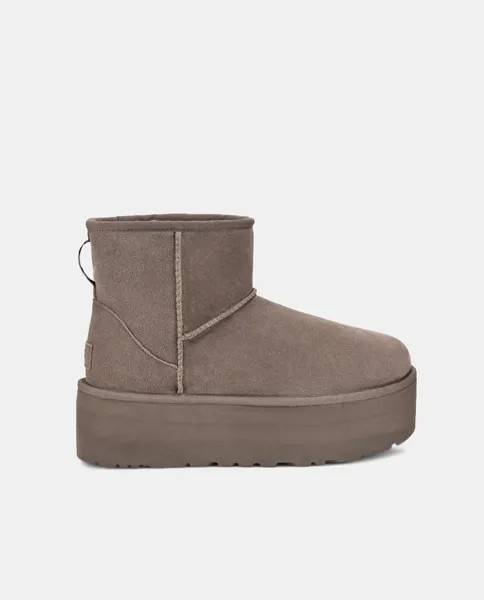 Женские угги Classic Mini на платформе UGG, серый