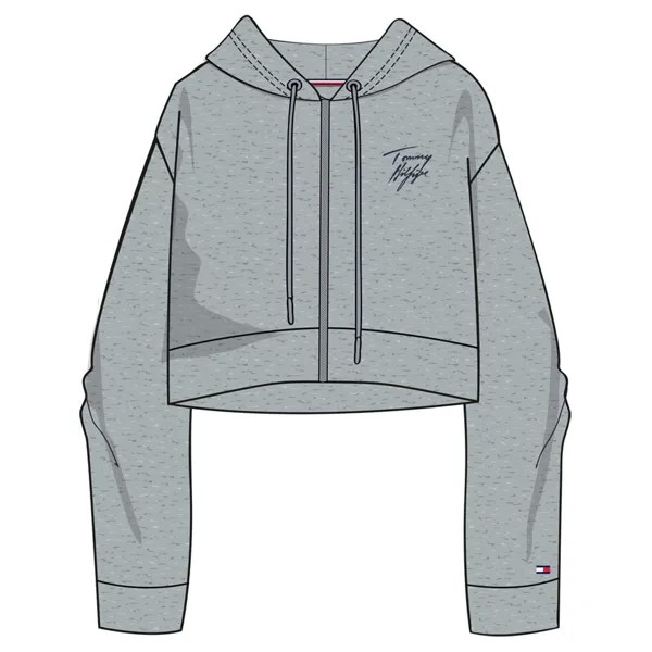 Худи Tommy Hilfiger Fz Lwk, серый
